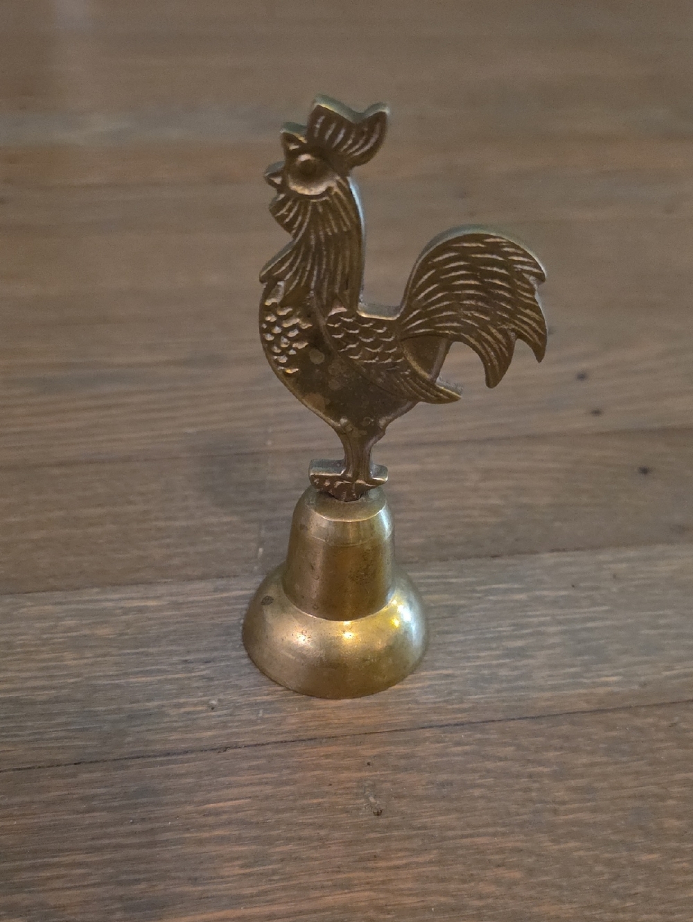 Brass Rooster Table Bell - Bells Of Sarna